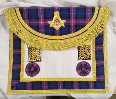 Craft Master Masons Apron - Masonic Universal Tartan (Scottish) (image for) Craft Master Masons Apron - Masonic Universal Tartan (Scottish)